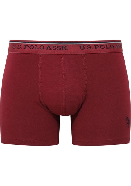 Erkek Modal Bordo - Siyah 2'li Boxer 80488