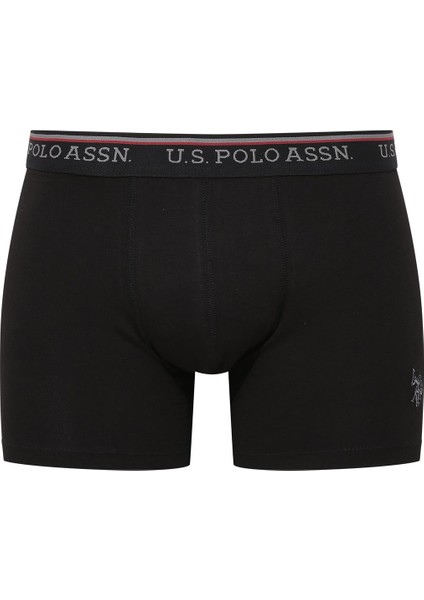 Erkek Modal Bordo - Siyah 2'li Boxer 80488