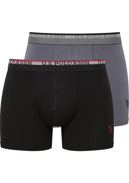Erkek Modal Siyah - Antrasit 2'li Boxer 80489