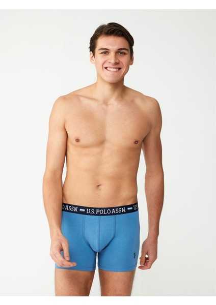 U.s. Polo Assn. - Erkek Modal Indigo - Lacivert Baskılı 2 Li Boxer  80487