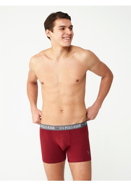Erkek Modal Bordo - Siyah Baskılı 2'li Boxer 80487 indirimleri