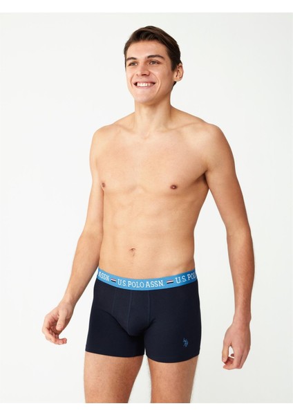 Erkek Modal Gri Baskılı - Lacivert 2'li Boxer 80487 fırsatları