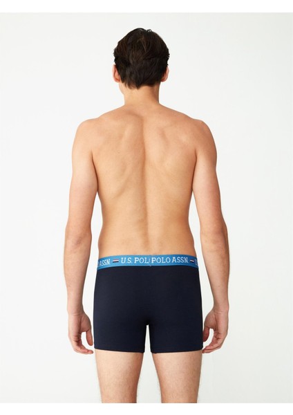 Erkek Modal Gri Baskılı - Lacivert 2'li Boxer 80487 indirimleri