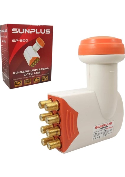 Lnb Sekizli (Octo) Gold 0.1db 3D 4K Sunplus SP-800