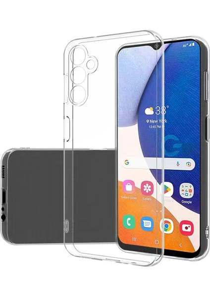 Case 4U Samsung Galaxy A14 Uyumlu Kılıf Kamera Korumalı Yumuşak Şeffaf Ince Süper Silikon