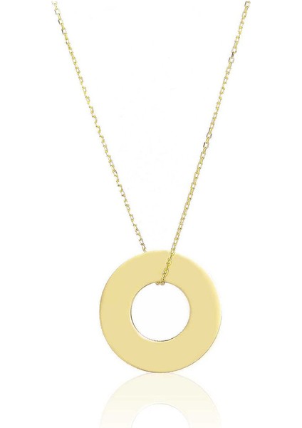 Kadın 14 Ayar Altın Halka Kolye