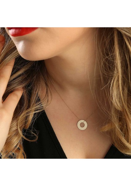 Kadın 14 Ayar Altın Halka Kolye fiyatları