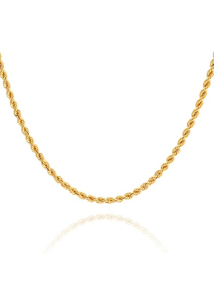 Kadın 14 Ayar Altın Halat Zincir