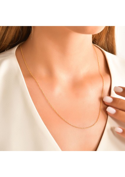 Kadın 14 Ayar Altın Singapur Zincir fiyatları