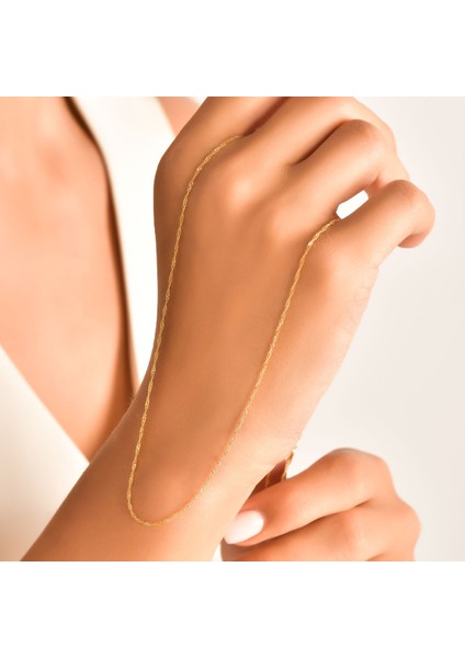 Kadın 14 Ayar Altın Singapur Zincir indirimleri