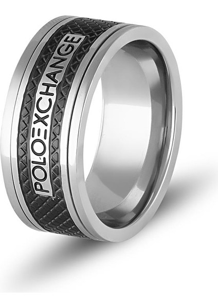 316L Çelik İtalyan Gümüş Renkli Erkek Yüzük FRJ60039-139-AB