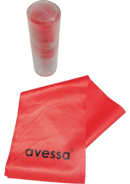 Tüpte Pilates Lastiği Pb-50 Kırmızı 50 mm