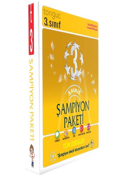 Tonguç Akademi Tonguç Yayınları 3. Sınıf Şampiyon Paketi (Taktikli Set Yeni)