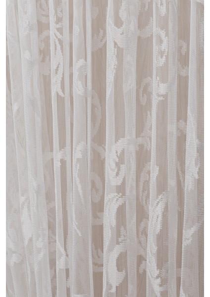 Şal Desen Beyaz Örme Kırışmayan Pilesiz Tül Perde fırsatları