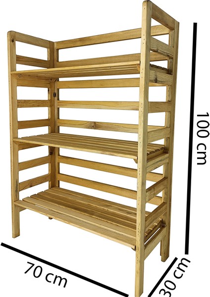 Çok Amaçlı Ahşap 3 Raflı Dolap fırsatları