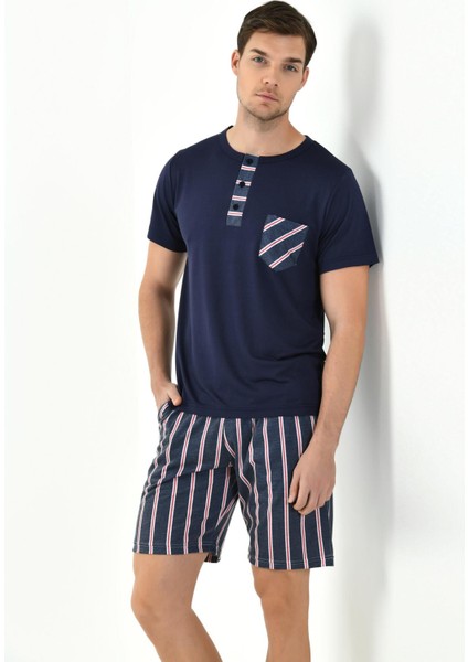 Yeni Inci 3'lü Yarım Kol Erkek Pijama Takım EPJ801