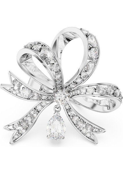 5647731 Swarovski Yüzük Volta Ring L Bow Whi-rhs 52