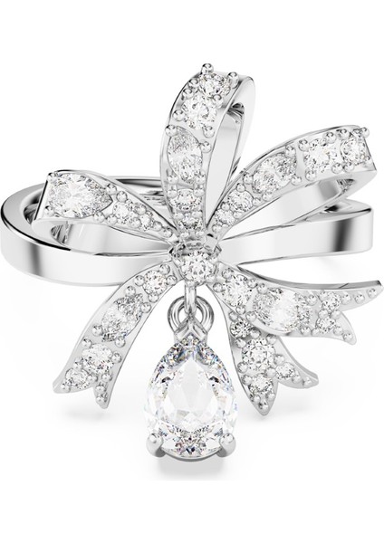 5647723 Swarovski Yüzük Volta Ring S Bow Whi-rhs 60
