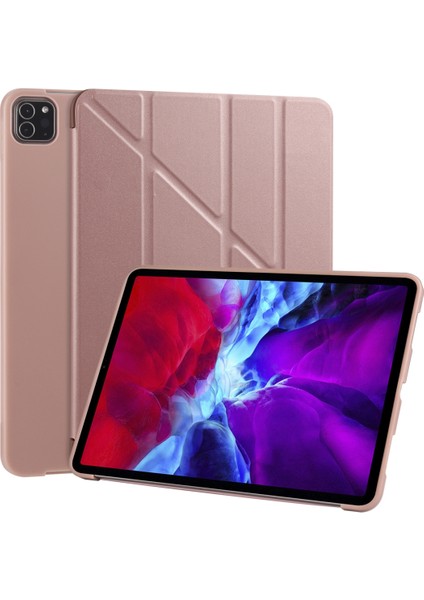 xPhone Store Xphonestore iPad Pro 11 (2020) Için Koruyucu Tablet Kılıfı - Pembe Altın (Yurt Dışından)