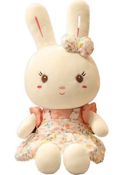 Kalp Zamanı Peluş Oyuncak Sevimli Beyaz Tavşan Bebek Bebek (Yurt Dışından)