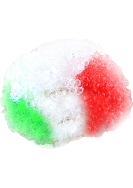 Sevimli Disko Gökkuşağı Afro Palyaço Saç Futbol Taraftar Yetişkin Çocuk Kostüm Kıvırcık Peruk (Yurt Dışından) fiyatları