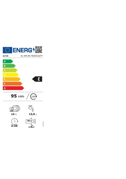 Al 445 Nnx 5 Programlı Bulaşık Makinesi