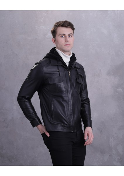 Erkek Kapüşonlu Spor Mont10