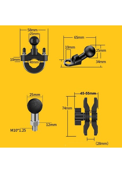 Motosiklet Telefon Tutucu Y Tipi (Yurt Dışından)