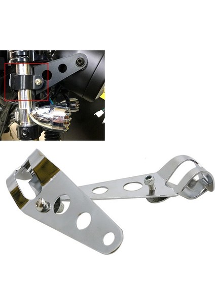 Motosiklet Far Tutucu Gümüş (Yurt Dışından)