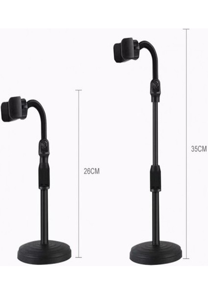 Masa Üstü Teleskopik Telefon Tutucu Ayarlanabilir Telefon Tutacağı Telefon Standı Şarj Standı