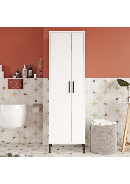 Harvey Çok Amaçlı Dolap Vileda Banyo Dolabı Beyaz Hr1-W fiyatları