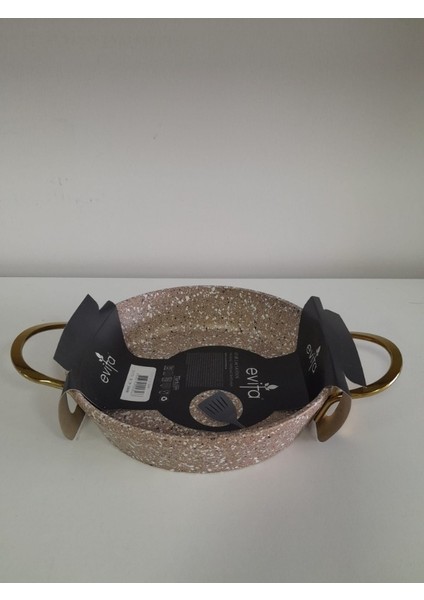 20 cm Granit Çift Kulp Gold Tava Sahan