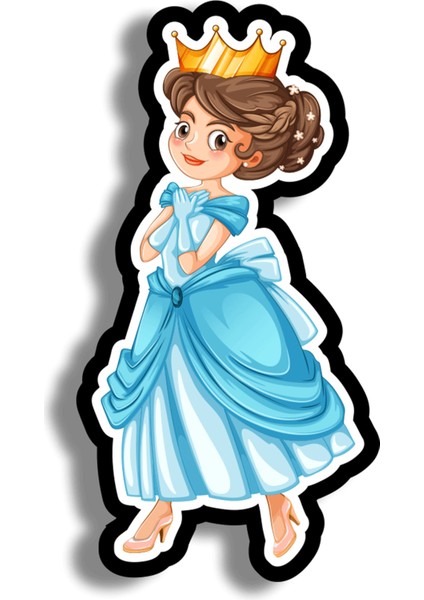 Prenses-4 Ahşap Mini Rozet