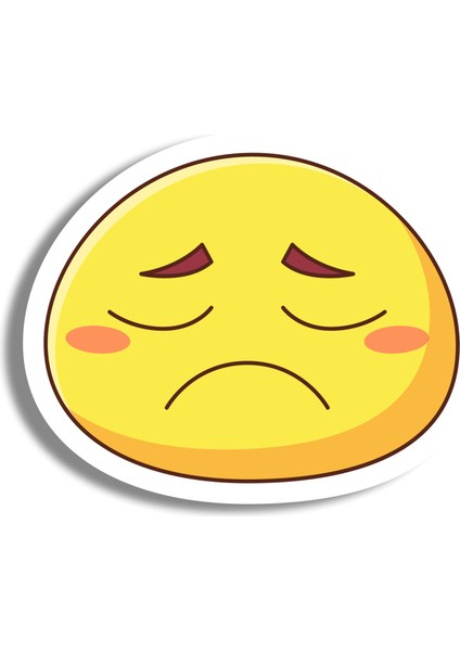 Unhappy Ahşap Mini Rozet