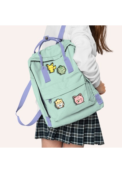 4'lü Pokemon Ahşap Mini Rozet