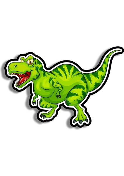 Dinasor Yellow Ahşap Mini Rozet