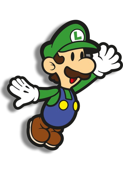 Luigi Ahşap Mini Rozet