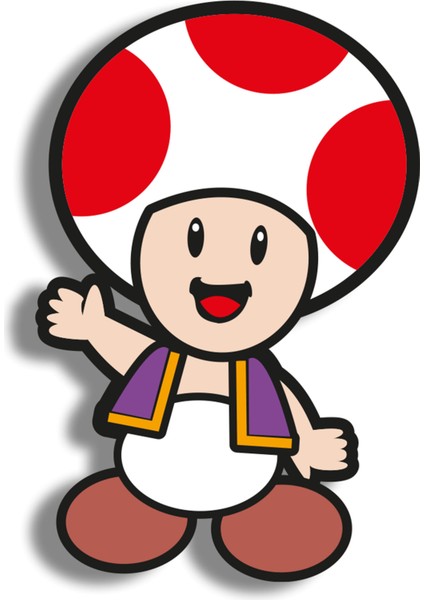 Toad Ahşap Mini Rozet