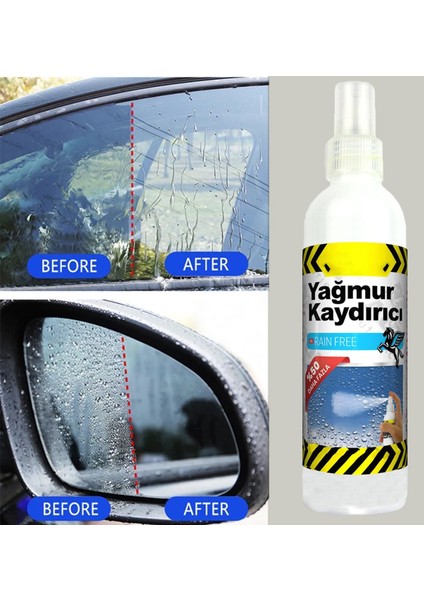 Yağmur Kaydırıcı Sprey Yağmur Kaydırıcılar Su Itici Oto Ayna Kask Araba Camı Su Kaydırıcı Koruyucu 250 ml