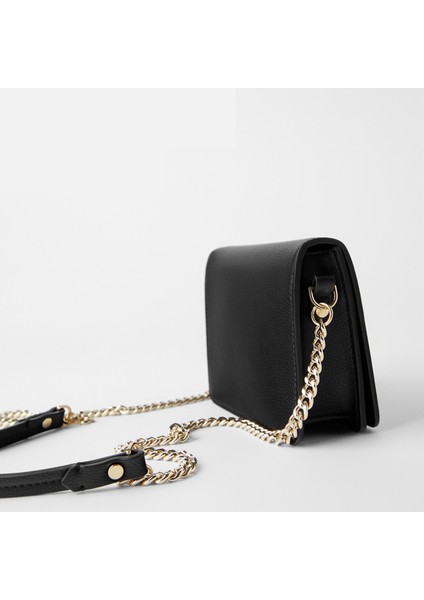 Kadınların Çantası 2023 Yeni Siyah Mickey Zinciri Küçük Kare Çantası Tek Omuz Gönderici Çantası Mini Çantası (Yurt Dışından) fiyatları