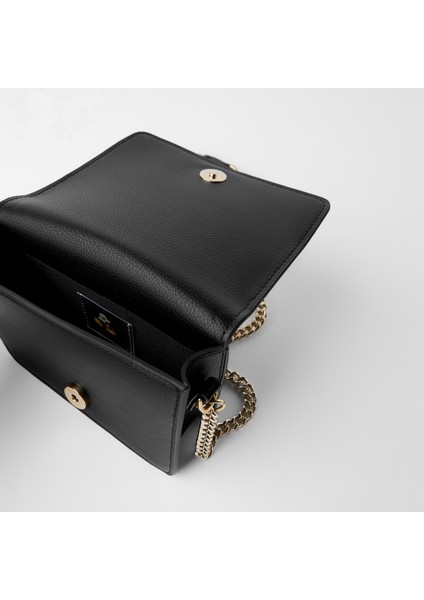 Kadınların Çantası 2023 Yeni Siyah Mickey Zinciri Küçük Kare Çantası Tek Omuz Gönderici Çantası Mini Çantası (Yurt Dışından) fırsatları