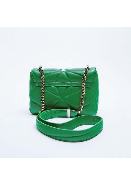 Yeni Kadınların Çantası Beige Nehri Dekorasyonu Omuz Gönderici Çantası Basit Moda Embroider Zinciri Küçük Kare Çantası (Yurt Dışından) modelleri