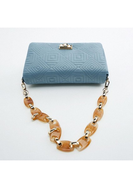 Kadınların Çantası 2023'DE Yeni S Inırlı Kısıtlı Zıncı Omuz Çantası Moda Trendi Basit Embroider Çizgi, Çevre Küçük Kare Çantası (Yurt Dışından) fiyatları