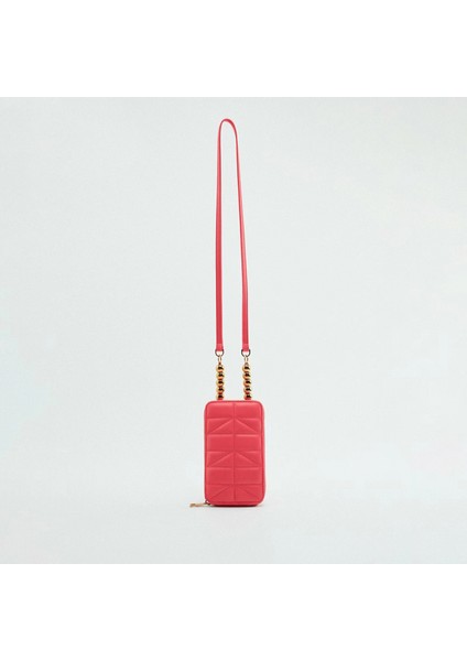 Kadınların Çantası 2023'DE Yeni S Inırlı Küçük Top Dekorasyonu Beyaz Bir Omuz Çantası Küçük Kare Çantası Dikey Mini Mobil Çantası (Yurt Dışından) modelleri