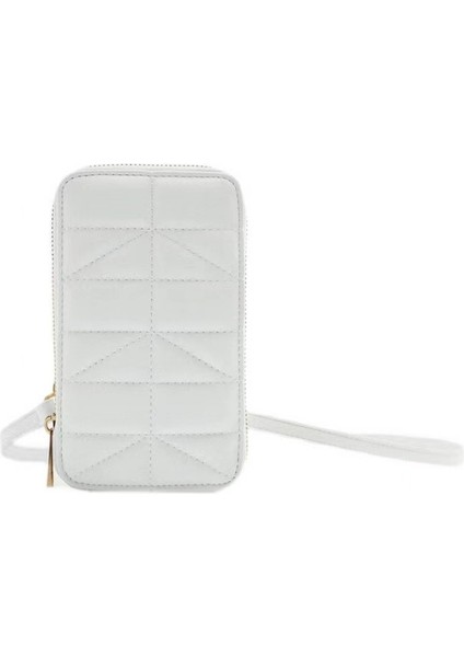 Kadınların Çantası 2023'DE Yeni S Inırlı Küçük Top Dekorasyonu Beyaz Bir Omuz Çantası Küçük Kare Çantası Dikey Mini Mobil Çantası (Yurt Dışından) fırsatları