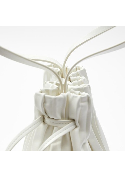 Yeni Moda Kadınların Çantası Beyaz, Küçük Mini Kemer Ağzı Diagonal Bir Omuz Çantası (Yurt Dışından) indirimleri