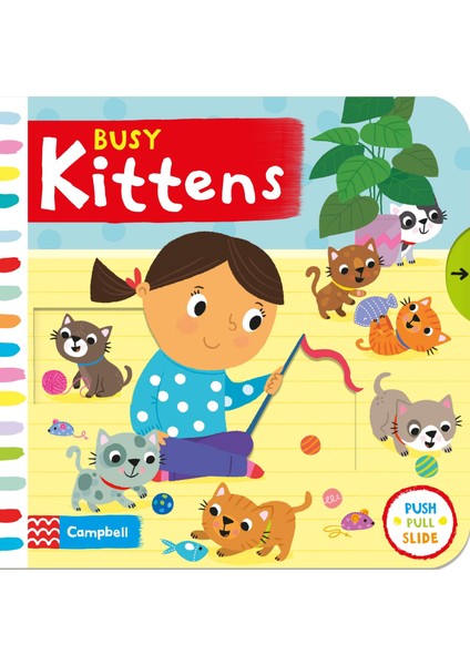 Busy Kittens (Push Pull Slide)