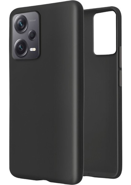 Xiaomi Redmi Note 12 Pro Plus (Global) Matte Serisi Silikon Tpu Kılıf - Siyah AL3367