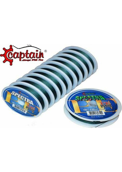 Captain Spectra 8 Örgü Ip Misina 100 mt 0.20MM- 11.5 kg