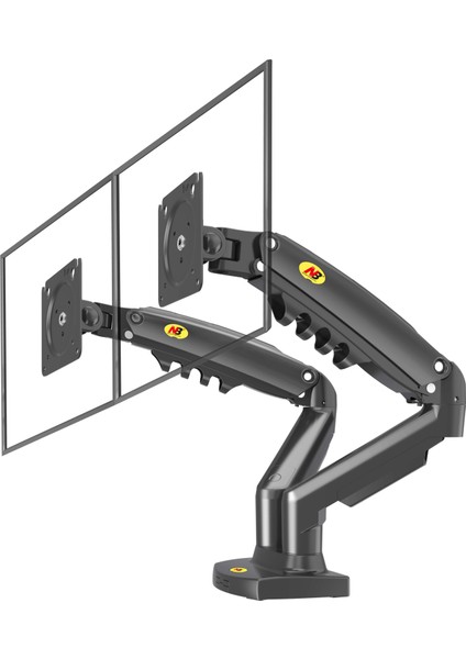 Northbayu F160 17-27 Inch Çift Kol 2-9 kg Monitor Standı